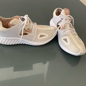Adidas Bounce Sneakers Cream and Rose Accents